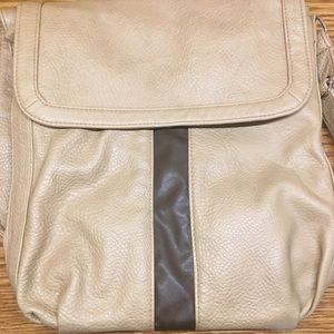 Women Brown Plaid Versatile Faux Leather Messenger Bag YR018